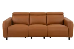 OTTO home 3-Sitzer »SKAANE Lederoptik, 229 cm, manuelle-u. elektrische Relaxfunktion« Relax-Funktion in 2 Sitzen, Kopfteilverstellung, Federkernpolsterung
