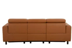 OTTO home 3-Sitzer »SKAANE Lederoptik, 229 cm, manuelle-u. elektrische Relaxfunktion« Relax-Funktion in 2 Sitzen, Kopfteilverstellung, Federkernpolsterung