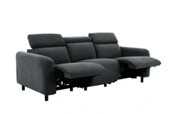 OTTO home 3-Sitzer »SKAANE Struktur-Sofa, 229 cm, manuelle-u. elektrische Relaxfunktion« Relax-Funktion in 2 Sitzen, Kopfteilverstellung, Federkernpolsterung