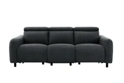 OTTO home 3-Sitzer »SKAANE Struktur-Sofa, 229 cm, manuelle-u. elektrische Relaxfunktion« Relax-Funktion in 2 Sitzen, Kopfteilverstellung, Federkernpolsterung