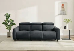 OTTO home 3-Sitzer »SKAANE Struktur-Sofa, 229 cm, manuelle-u. elektrische Relaxfunktion« Relax-Funktion in 2 Sitzen, Kopfteilverstellung, Federkernpolsterung