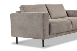 OTTO home 3-Sitzer »Sveeva, B.214 cm, schwarze Metallfüße« langlebiger Webstoff, mit Wellenunterfederung, viele Farben