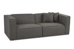 OTTO home 3-Sitzer »Tammie« Breite 222 cm, Webstoff fein, bodentief, mit Wellenunterfederung