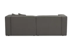 OTTO home 3-Sitzer »Tammie« Breite 222 cm, Webstoff fein, bodentief, mit Wellenunterfederung