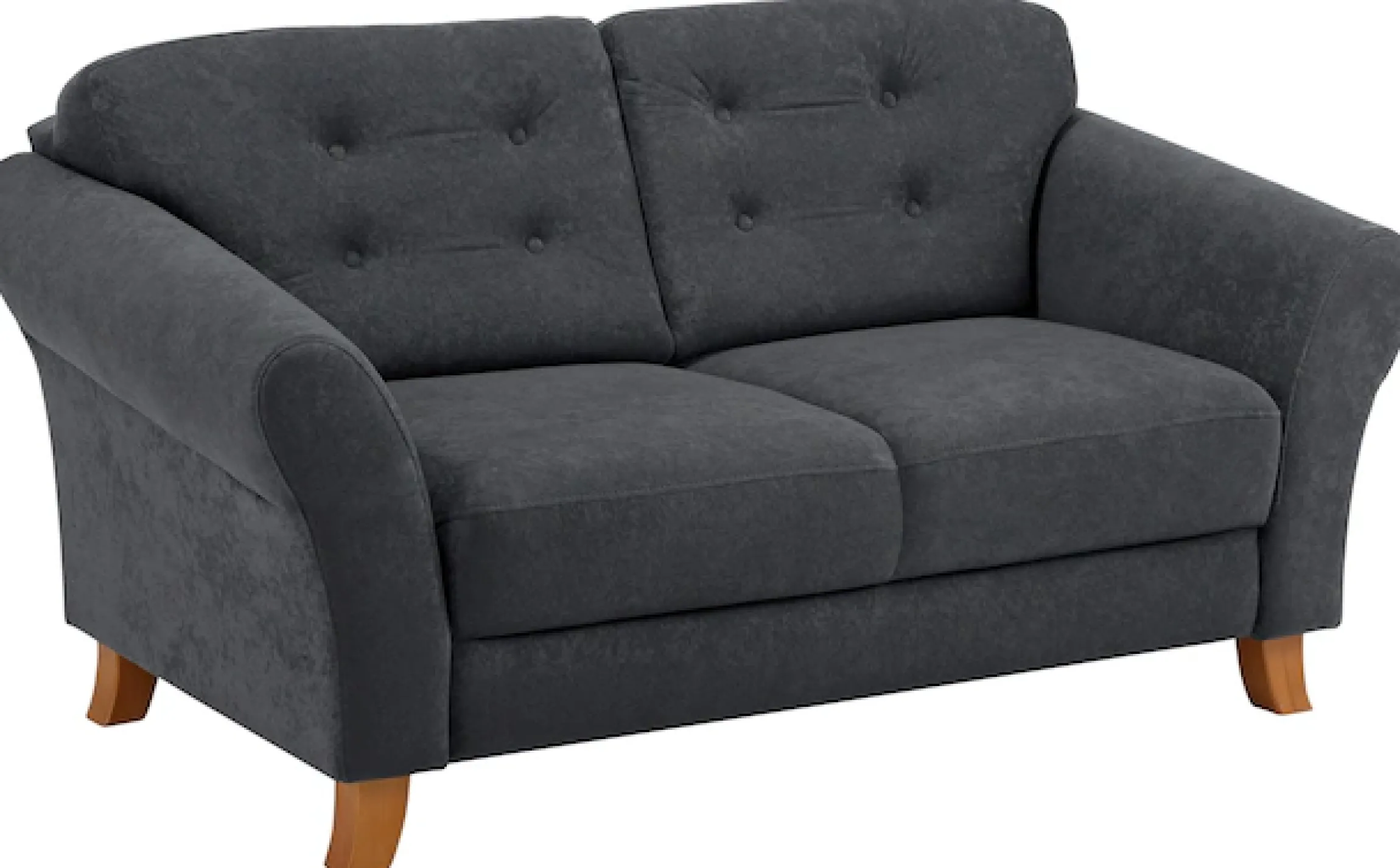 OTTO home 3-Sitzer »Trondheim« mit Federkern, Knopfheftung im Rücken