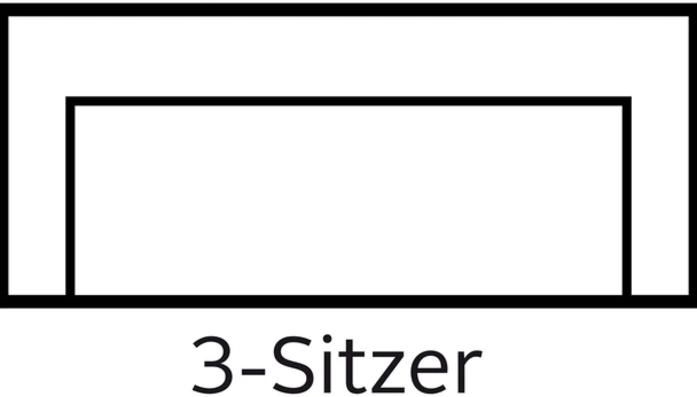 OTTO home 3-Sitzer »Trondheim« mit Federkern, Knopfheftung im Rücken