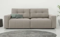 OTTO home 3-Sitzer »Turnon, Lounge-sofa, Breite 220 cm« Chenille, mit Knopf- und Doppelsteppung, elegantes Aussehen