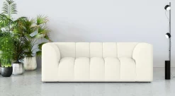 OTTO home 3-Sitzer »TUURE Verlässliche Qualität, moderne Steppung, Breite 227cm« Bubble Optik, hoher Sitzkomfort, Wellenunterfederung