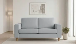 OTTO home 2-Sitzer »Tvinno« im skandinavischen Stil, mit Massivholzfüßen, Breite 155 cm