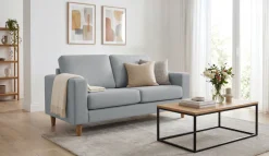 OTTO home 2-Sitzer »Tvinno« im skandinavischen Stil, mit Massivholzfüßen, Breite 155 cm