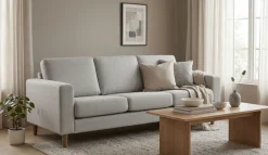 OTTO home 3-Sitzer »Tvinno« im skandinavischen Stil, mit Massivholzfüßen, Breite 217 cm