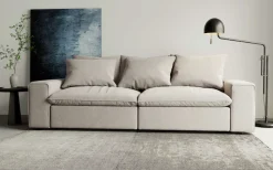 OTTO home 3-Sitzer »Venslev« Lounge-Sofa, mit extra tiefer Sitzfläche und losen Kissen