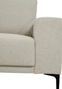 OTTO home 2-Sitzer »Xander« Breite 164 cm, Webstoff, Soft-Touch Chenille, schwarze Metallfüße