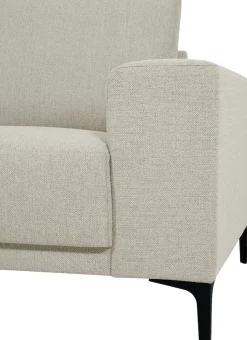 OTTO home 2-Sitzer »Xander« Breite 164 cm, Webstoff, Soft-Touch Chenille, schwarze Metallfüße