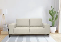 OTTO home 2-Sitzer »Xander« Breite 164 cm, Webstoff, Soft-Touch Chenille, schwarze Metallfüße
