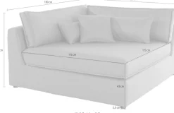 OTTO home Sofa-Eckelement »Enid« Teil eines Modulsofas, fester Sitzkomfort, auch in Breitcord