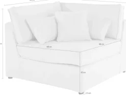 OTTO home Sofa-Eckelement »Florid« Teil eines Modulsofas , fester Sitzkomfort, auch in Cord
