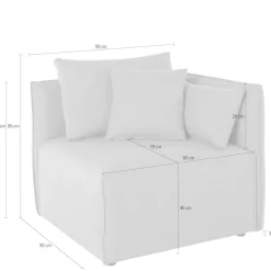 OTTO home Sofa-Eckelement »Nöre« Modul - zum Zusammenstellen; in vielen Bezugsqualitäten und Farben