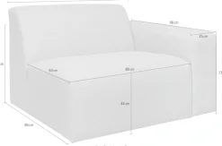 OTTO home Sofaelement »Koa, Sofamodul, passend zur Serie KOA« in Webstoff, weicher Lounge-Sitzkomfort