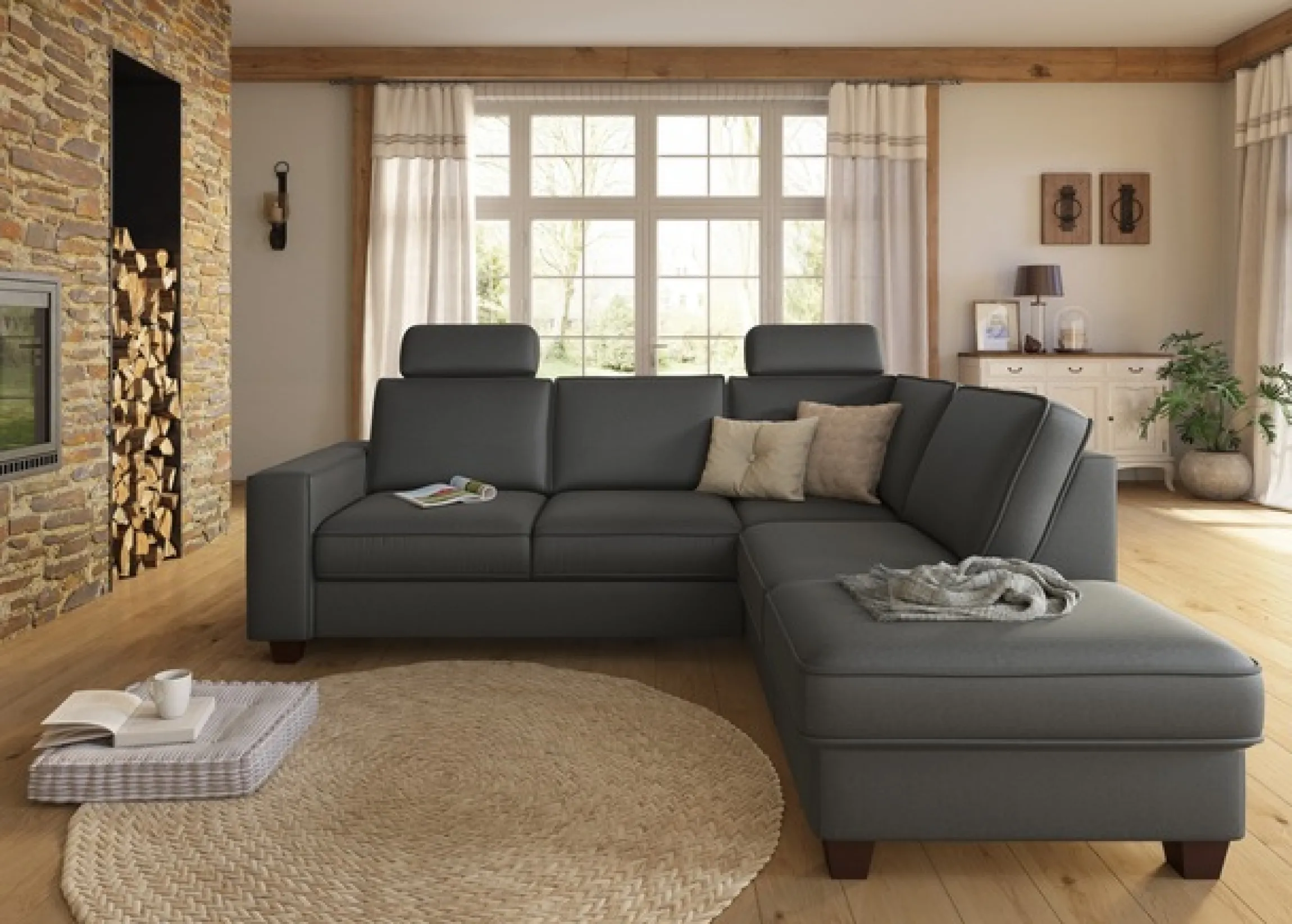OTTO home Sofa-Kopfstütze »County« 2 Stück im Set, passend zur "County"-Serie