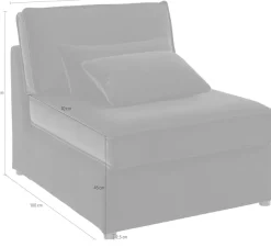 OTTO home Sofa-Mittelelement »Florid« als Teil eines Modulsofas, , fester Sitzkomfort, auch in Cord