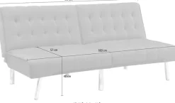 OTTO home Sofa »Pierre« mit verstellbarer Rückenlehne, mit Wellenunterfederung