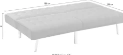 OTTO home Sofa »Pierre« mit verstellbarer Rückenlehne, mit Wellenunterfederung