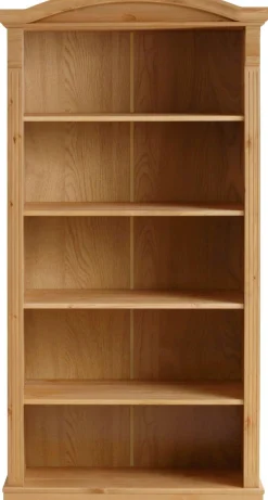 OTTO home Standregal »Anna, Regal, Aktenregal, Bücherregal« B/T/H: 96/37/188 cm,aus massiver Kiefer, Breite 96 cm, mit schönen Details und Fräsungen