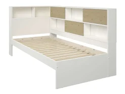 OTTO home Stauraumbett »Amance, Kopfteil beidseitig montierbar, stabil und langlebig, Stauraum« Außenmaße B/T/H: 110,2/220,1/106,9 cm,FSC® zertifiziert, inklusive Lattenrost,Made in EU,Massivholz + MDF