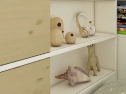 OTTO home Stauraumbett »Amance, Kopfteil beidseitig montierbar, stabil und langlebig, Stauraum« Außenmaße B/T/H: 110,2/220,1/106,9 cm,FSC® zertifiziert, inklusive Lattenrost,Made in EU,Massivholz + MDF