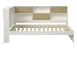 OTTO home Stauraumbett »Amance, Kopfteil beidseitig montierbar, stabil und langlebig, Stauraum« Außenmaße B/T/H: 110,2/220,1/106,9 cm,FSC® zertifiziert, inklusive Lattenrost,Made in EU,Massivholz + MDF