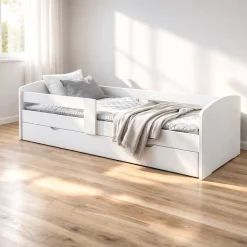 OTTO home Stauraumbett »Cocolino, Daybett, Stauraumbett, Kinderbett, Einzelbett, Funktionsbett« mit Lattenrost, ausziehbarer Schublade, Liegefläche 90 x 200 cm