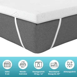 OTTO home Topper »Belize, Topper 90x200, 140x200, 180x200 cm, in 2 Härtegraden« Matratze, langlebige Qualität (RG 39), Hausstauballergiker geeignet