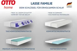 OTTO home Topper »Lasse, Topper 90x200 cm,180x200 cm & mehr« Matratze, Boxspringbett, ergonomisch, langlebige Qualität (RG 39)