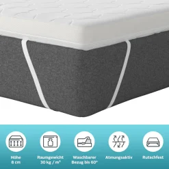 OTTO home Topper »Polly Plus XXL ECO, Topper ideal für Boxspringmatratzen« Topper in 90x200, 140x200, über 2.000 positive Bewertungen!