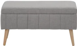 OTTO home Truhenbank »AMIRA Sitzbank mit Stauraum, Maße B/T/H: 81/36/43 cm« mit Staufach, in 3 Bezugsqualitäten mit feiner Steppung
