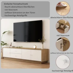 OTTO home TV-Board »Blaire« kratzfeste Melaminoberfläche, ABS-Kanten und FSC-zertifiziertem Holz