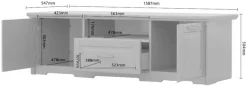 OTTO home TV-Board »Evergreen« mit Soft-Close-Funktion, Breite 158,7 cm
