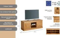 OTTO home TV-Board »Indra« wahlweise in 2 Breiten, Fernsehtisch