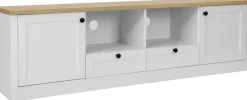 OTTO home TV-Board »Ismund« aus MDF, mit Holz-Zierleiste, schwarzem Metallgriff, Breite 180 cm