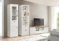 OTTO home TV-Board »Ismund« aus MDF, mit Holz-Zierleiste, schwarzem Metallgriff, Breite 180 cm