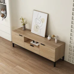 OTTO home TV-Board »Jorinde« Melaminoberfläche, flexibler Stauraum und robustes Metallgestell