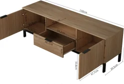 OTTO home TV-Board »Jorinde« Melaminoberfläche, flexibler Stauraum und robustes Metallgestell