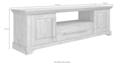 OTTO home TV-Board »Melissa« Lowboard, 2-türig, Breite 171 cm, Kiefer massiv, FSC®