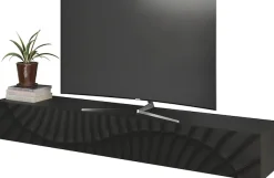 OTTO home TV-Board »Snake, Schwebe-Lowboard, TV-Schrank, Media-Board, Breite 210 cm« mit Siebdruck-Front, 1 Klappe, wandhängend, stilvoll & funktional