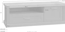 OTTO home TV-Board »Tara« (H/B/T): 52/151/54cm,lackiert mit wasserbasiertem UV-Lack, mit Soft-Close-Funktion