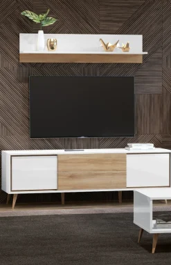 OTTO home TV-Board »Vida« (H/B/T): 58/180/47cm,UV lackiert, hochglänzend, Soft-Close und Push-to-open Funktion