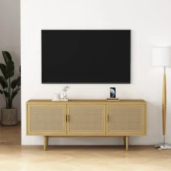 OTTO home TV-Schrank »Lorelia« in moderner Rattan Optik, Lowboard