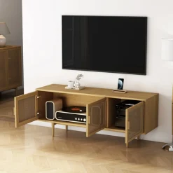 OTTO home TV-Schrank »Lorelia« in moderner Rattan Optik, Lowboard