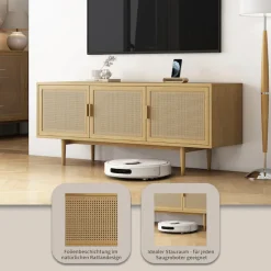 OTTO home TV-Schrank »Lorelia« in moderner Rattan Optik, Lowboard